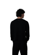 BLK KNIT LNG SLVE