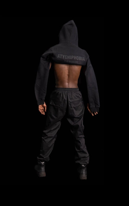 BLACK CARGO PANTS